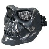 Airsoft de Alta Intensidade de plástico full-face máscara de caveira Proteção sem testa