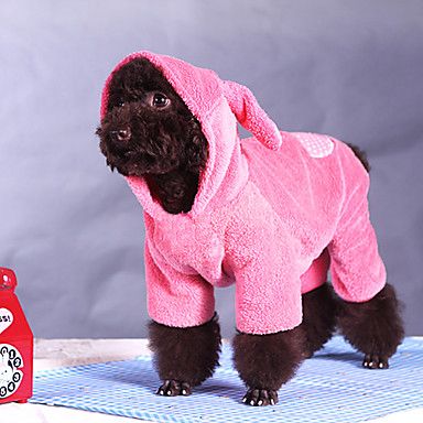 Adorável cute Estilo Coelho com capuz e calça para cães