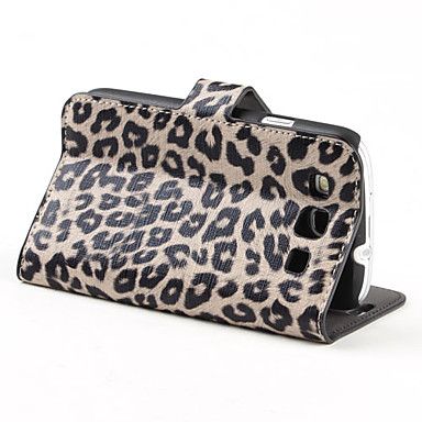 Case Leopardo em Pele com Suporte Galaxy S3 I9300