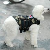 Camuflagem Backpack Padrão shirt para cães