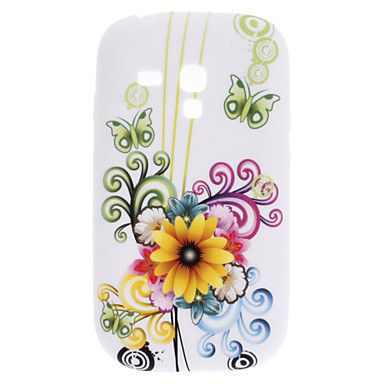 Case Flor Amarela silicone macio para Galaxy S DUOS