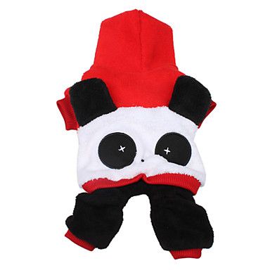 bebê panda sherpa hoodie com calças terno para cães