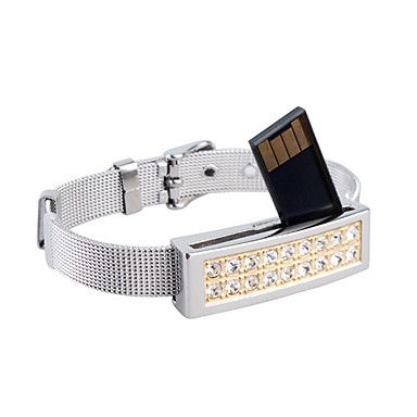 4GB Cristal Diamante Estilo Pulseira USB Flash Drive