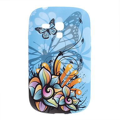 Case silicone borboleta p/ Galaxy S DUOS